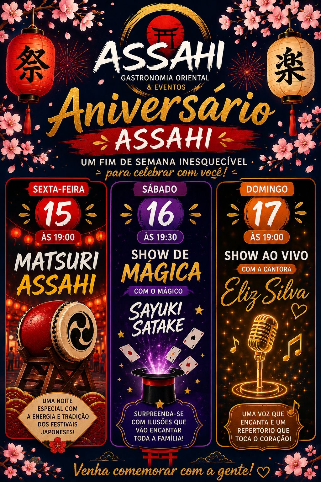 Aniversário Assahi — Um Fim de Semana Inesquecível!